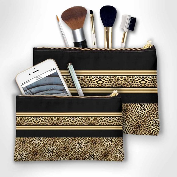 Animal Print 12x8 Cosmetic, Toiletry Handbag Pouch - Picture 5 of 5